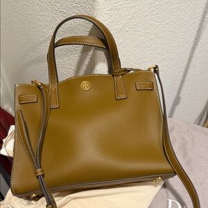 Tory Burch Mustard Leather Satchel